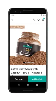 mCaffeine Natural Skin Care android App screenshot 11